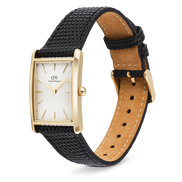 Daniel Wellington - Bound Black Lizard Guilloché Gold