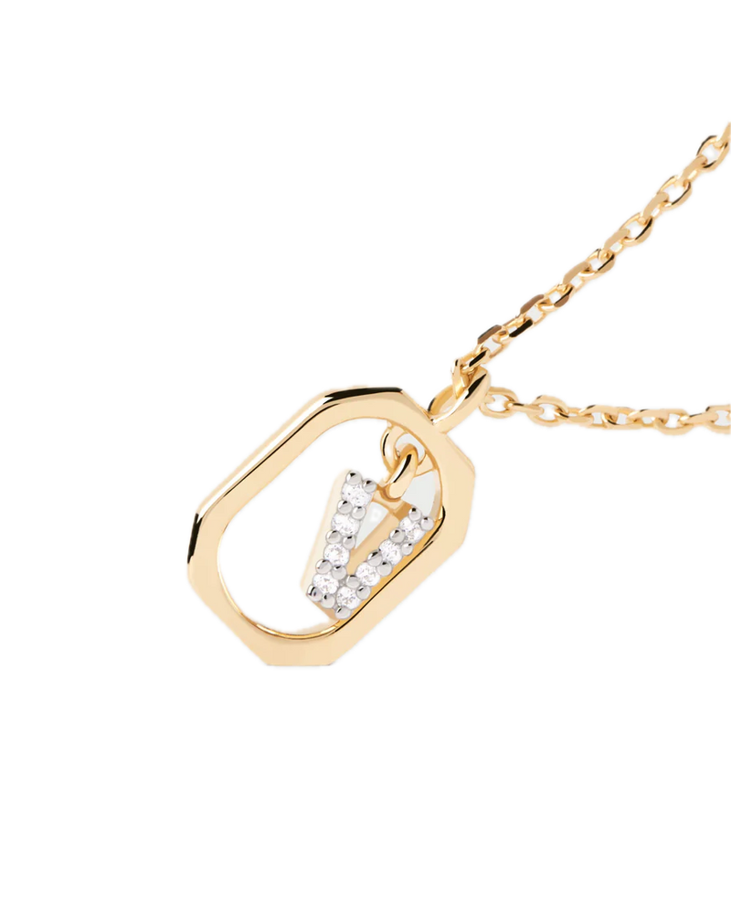 pdpaola - Collana Con Lettera V Mini