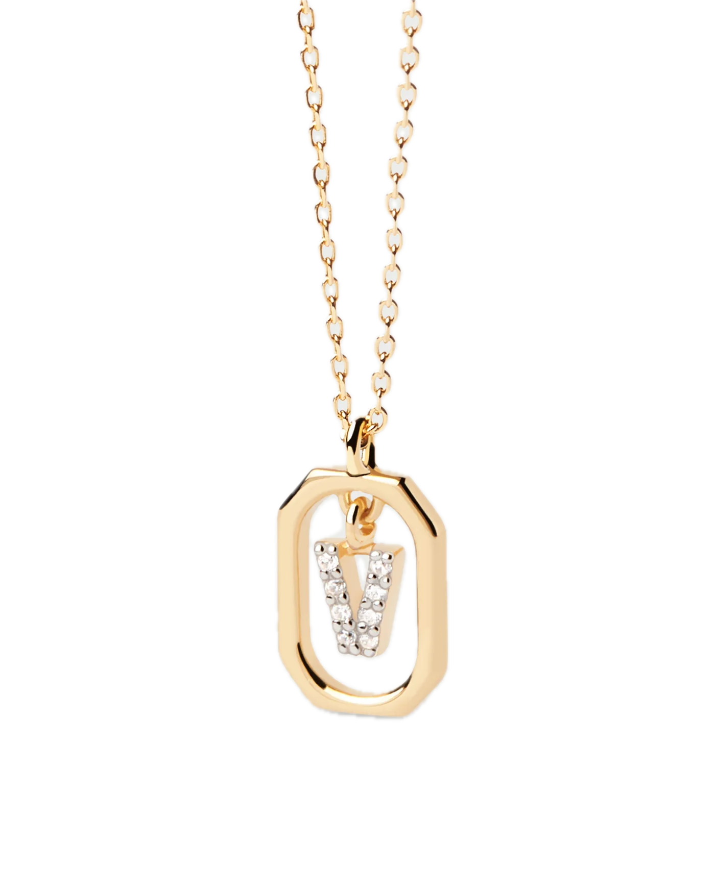 pdpaola - Collana Con Lettera V Mini