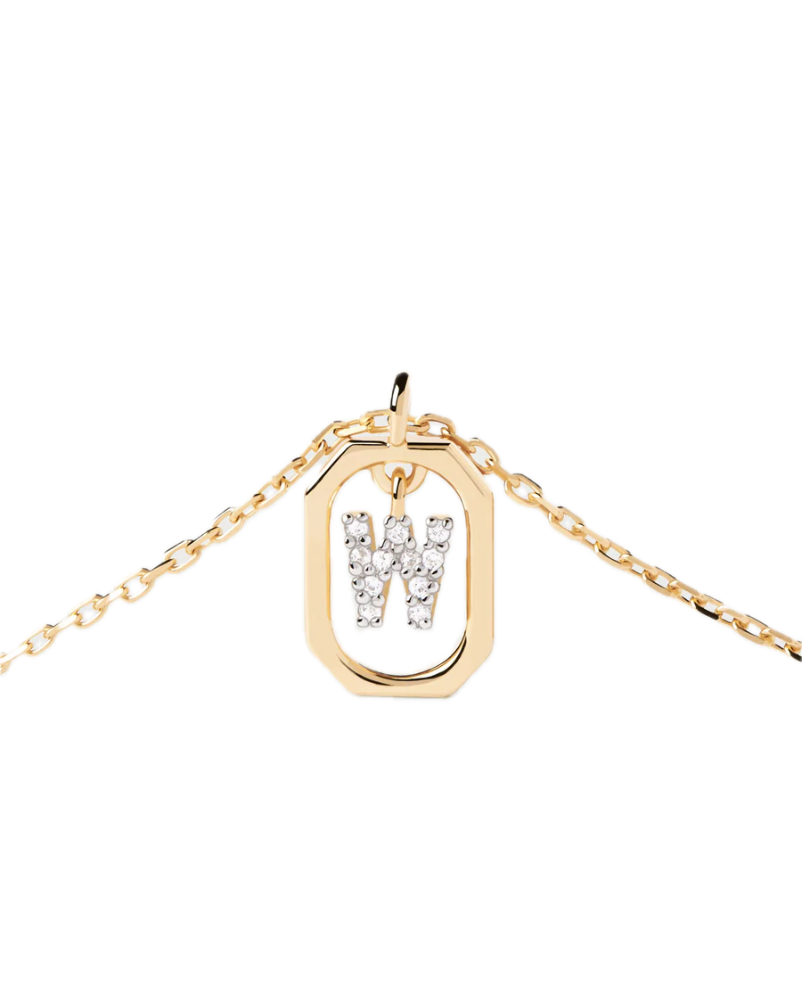pdpaola - Collana Con Lettera W Mini