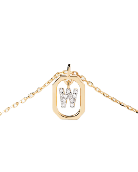 pdpaola - Collana Con Lettera W Mini