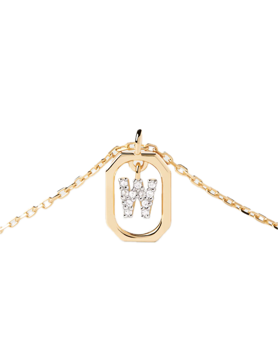 pdpaola - Collana Con Lettera W Mini