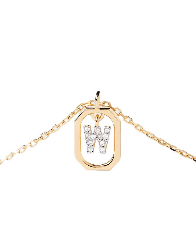pdpaola - Collana Con Lettera W Mini