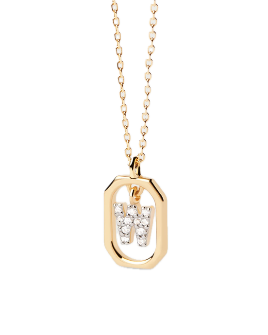 pdpaola - Collana Con Lettera W Mini