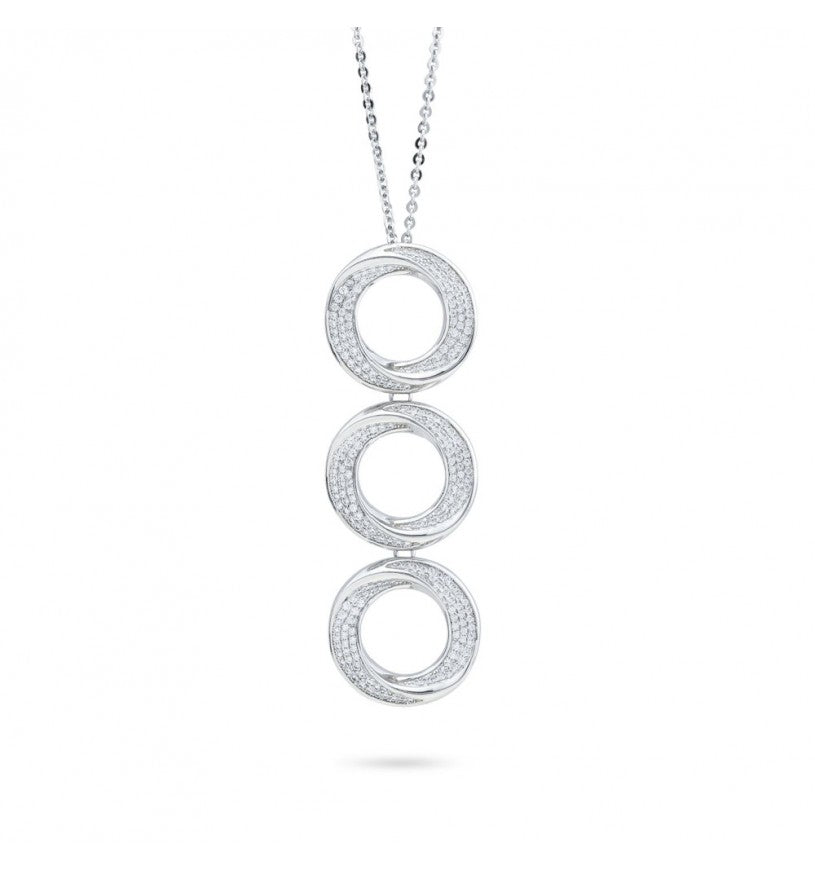 COLLANA BOCCADAMO DONNA CON MODULI CIRCOLARI IN FILA Riferimento KGR045