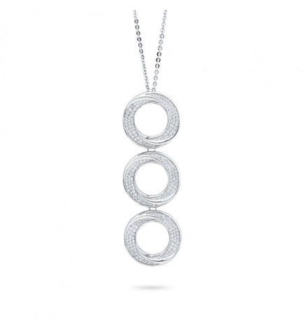 COLLANA BOCCADAMO DONNA CON MODULI CIRCOLARI IN FILA Riferimento KGR045