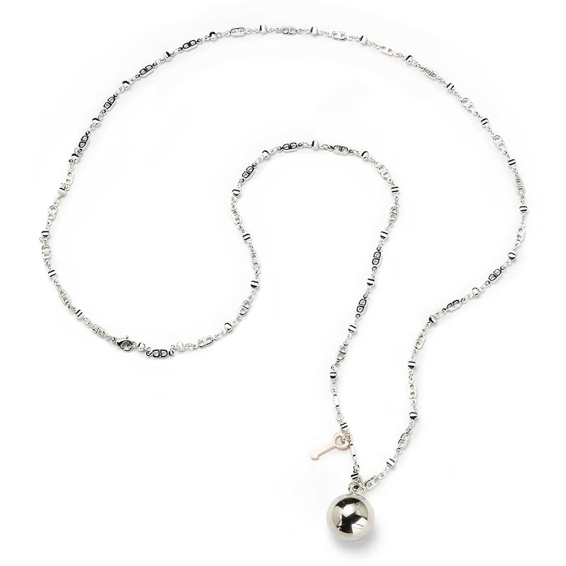 Sovrani - Collana chiama angeli in ottone con chiave