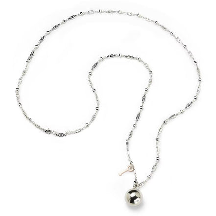 Sovrani - Collana chiama angeli in ottone con chiave