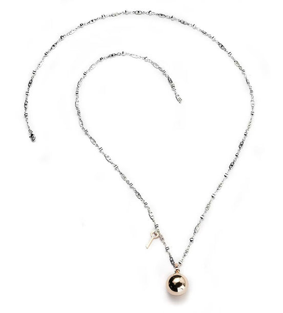 Sovrani - collana chiama angeli ottone chiave