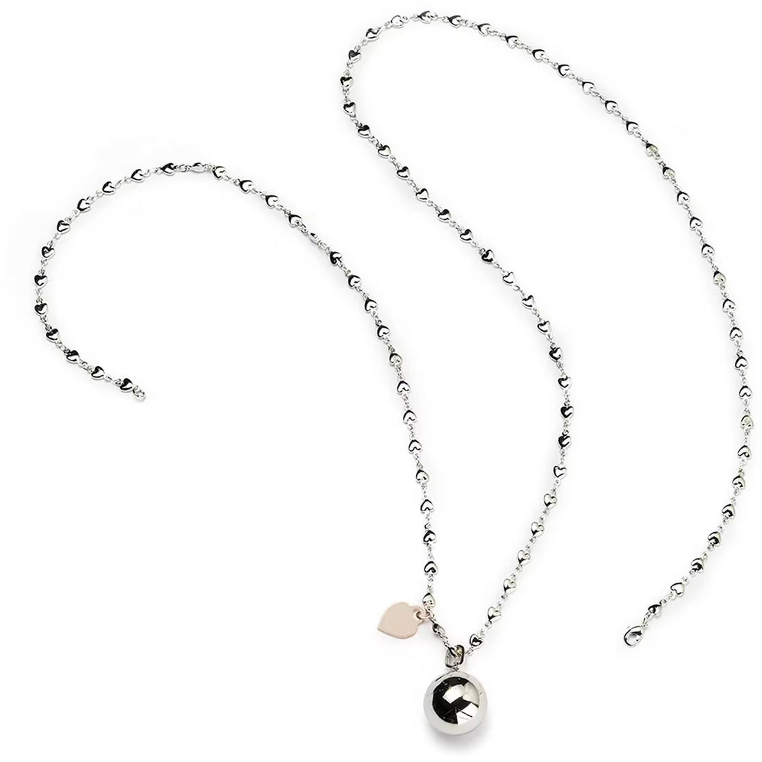 Sovrani - collana chiama angeli ottone cuore