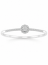 Fico Gioielli - Anello halo in Oro Bianco 18 KT con Diamanti