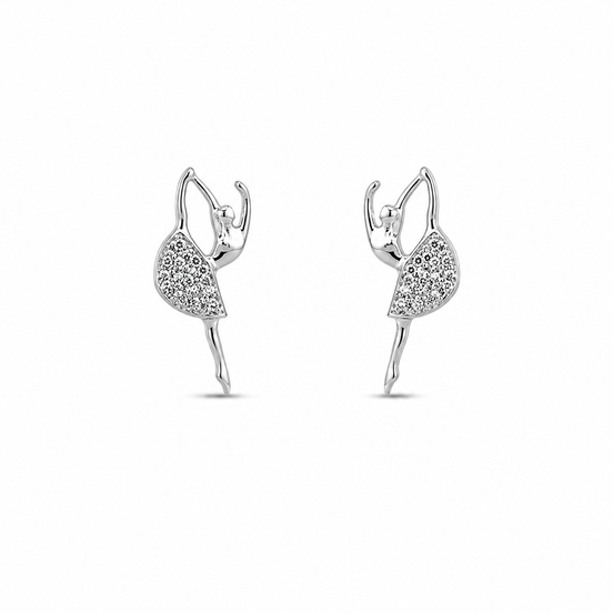Fico Gioielli - Orecchini Ballerina con Zirconi Argento 925