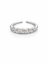 fico gioielli - Anello Fascia Luminosa con Pietre in Argento 925