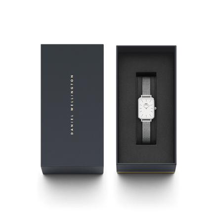 Daniel Wellington Quadro Sterling orologio donna silver 20x26 DW00100438