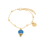 Bracciale in Metallo con campanella portafortuna pendente, impreziosita da smalto e punto luce SKU: 3572255