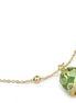 Bracciale placcato oro giallo con campanella portafortuna verde - Mya CL/BR06