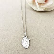 CUORE ANATOMICO IN ARGENTO 925