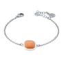 Bracciale con cristallo quadrato orange XB1014O