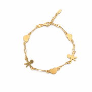 fico gioielli - Bracciale Cuori e Bimbi in Argento 925