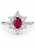 Fico Gioielli - Anello Elegance con Rubino Naturale e Diamanti