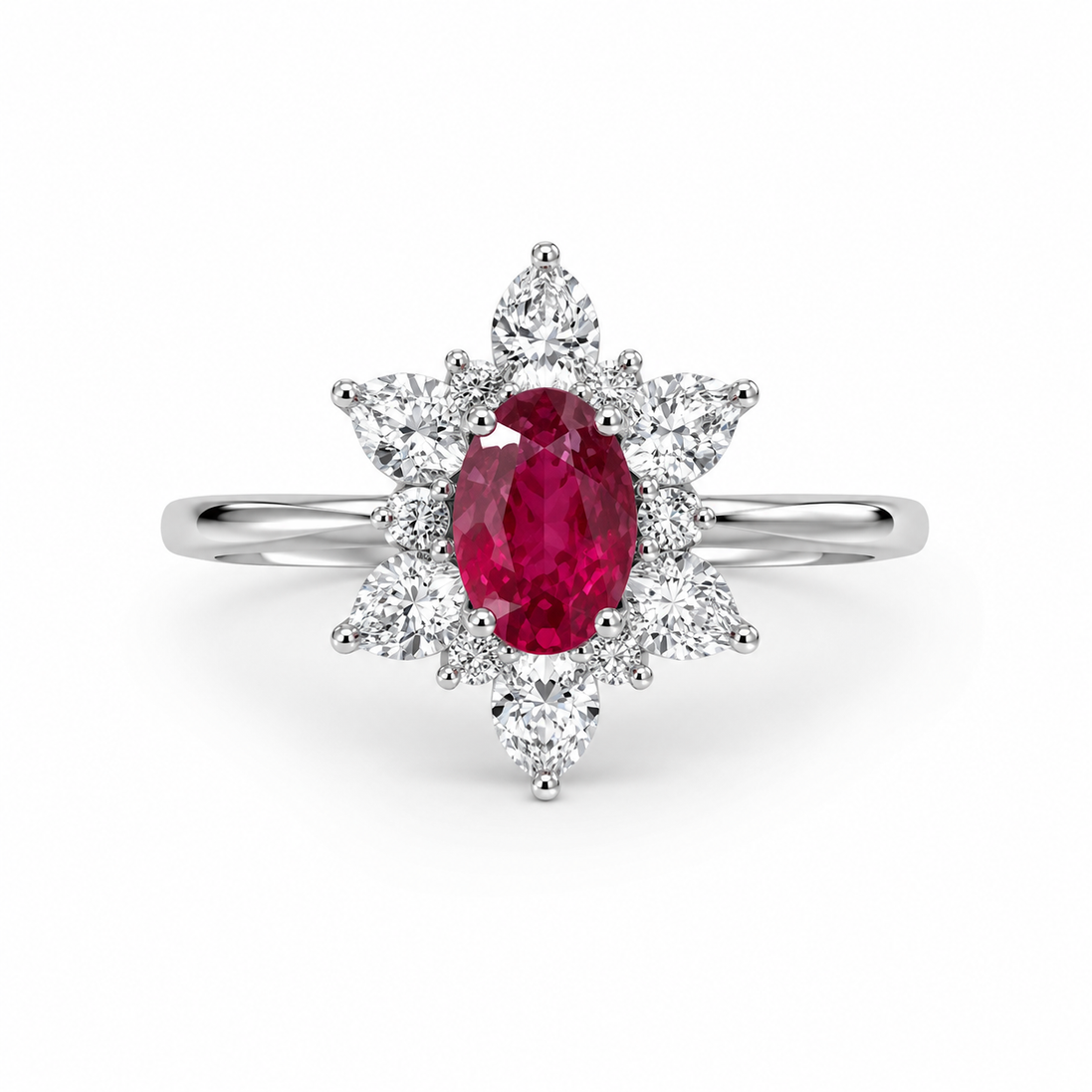 Fico Gioielli - Anello Elegance con Rubino Naturale e Diamanti