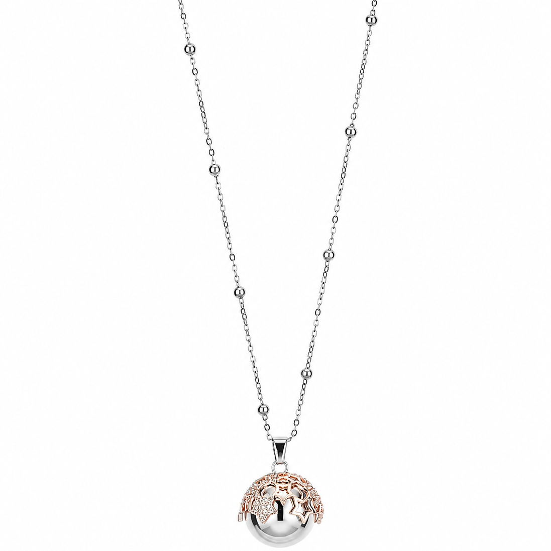 Sovrani - collana chiama angeli stella rosa