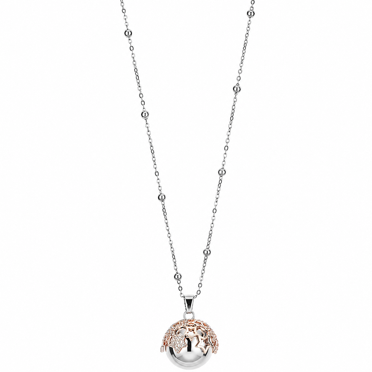 Sovrani - collana chiama angeli stella rosa