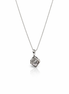 fico gioielli - Collana con Ciondolo Cubo Inciso in Argento 925