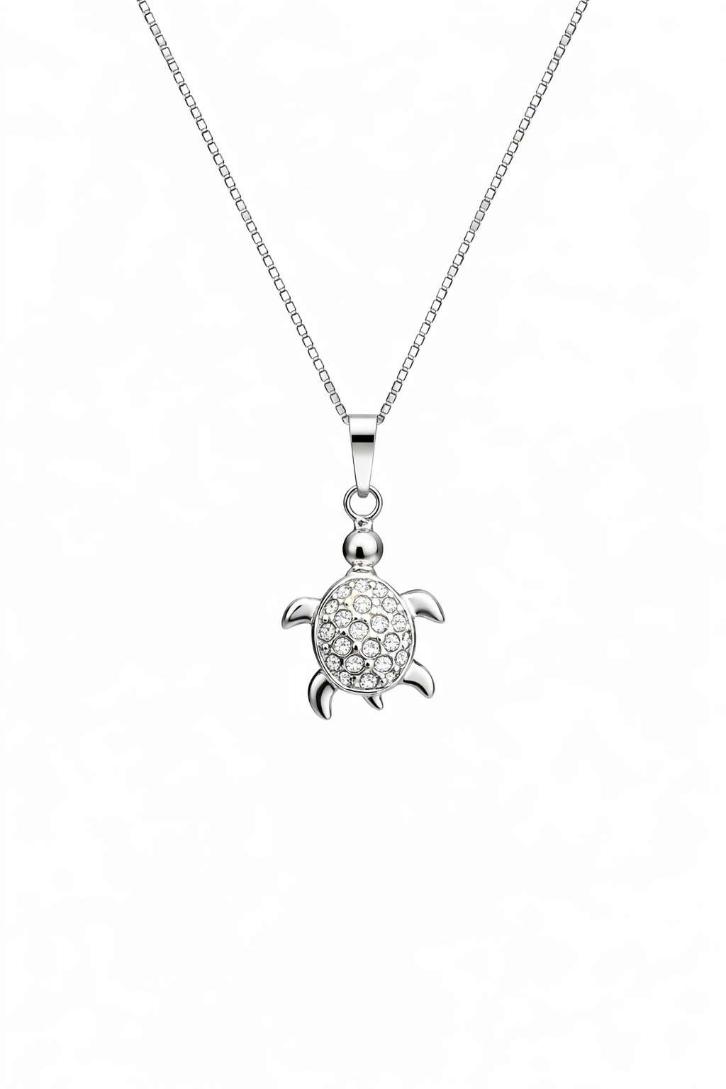 fico gioielli - Collana Tartaruga in Argento 925 con Zirconi