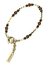 Bracciale in Acciaio Dorato con Pietre Dure e Diamante Bikkembergs ECHB05