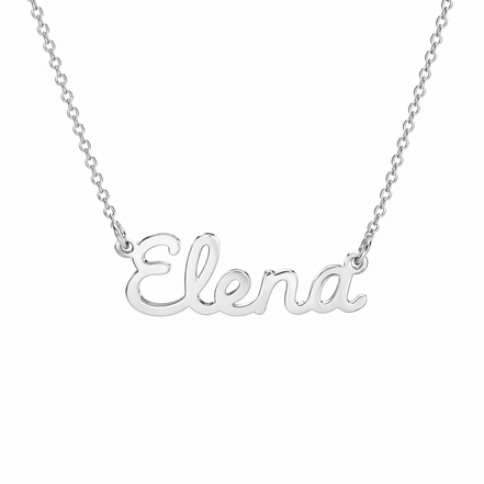 Fico Gioielli - Collana con Nome “Elena” in Argento 925