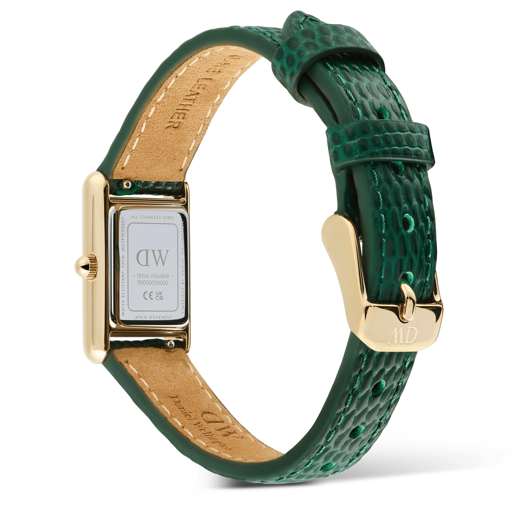 Daniel Wellington - Bound Mini Green Lizard Gold