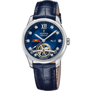 OROLOGIO FESTINA SWISS MADE F0120/2 AZZURO CINGHIA PELLE, DONNA