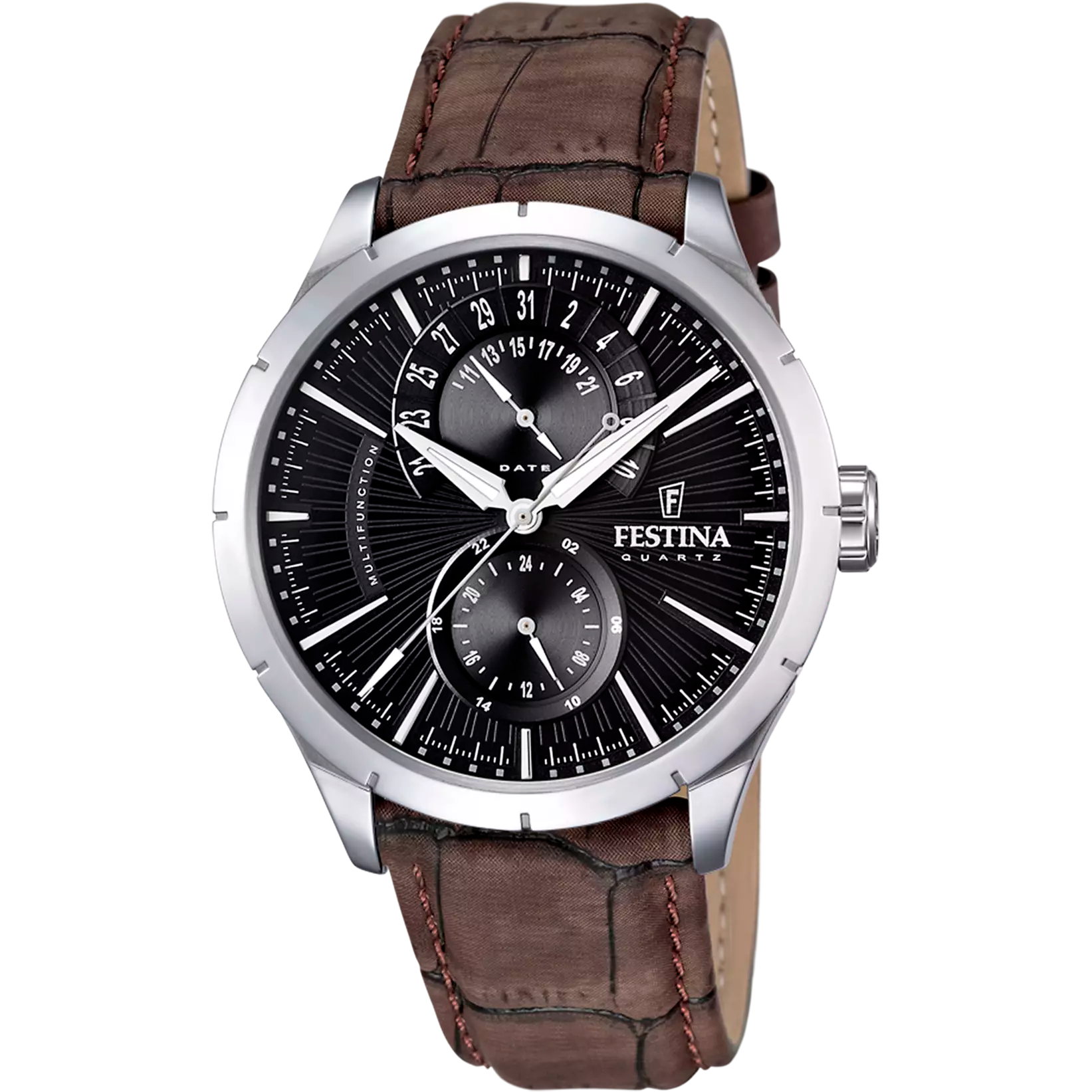 FESTINA - OROLOGIO  RETRO F16573/4 NERO CINTURINO IN PELLE