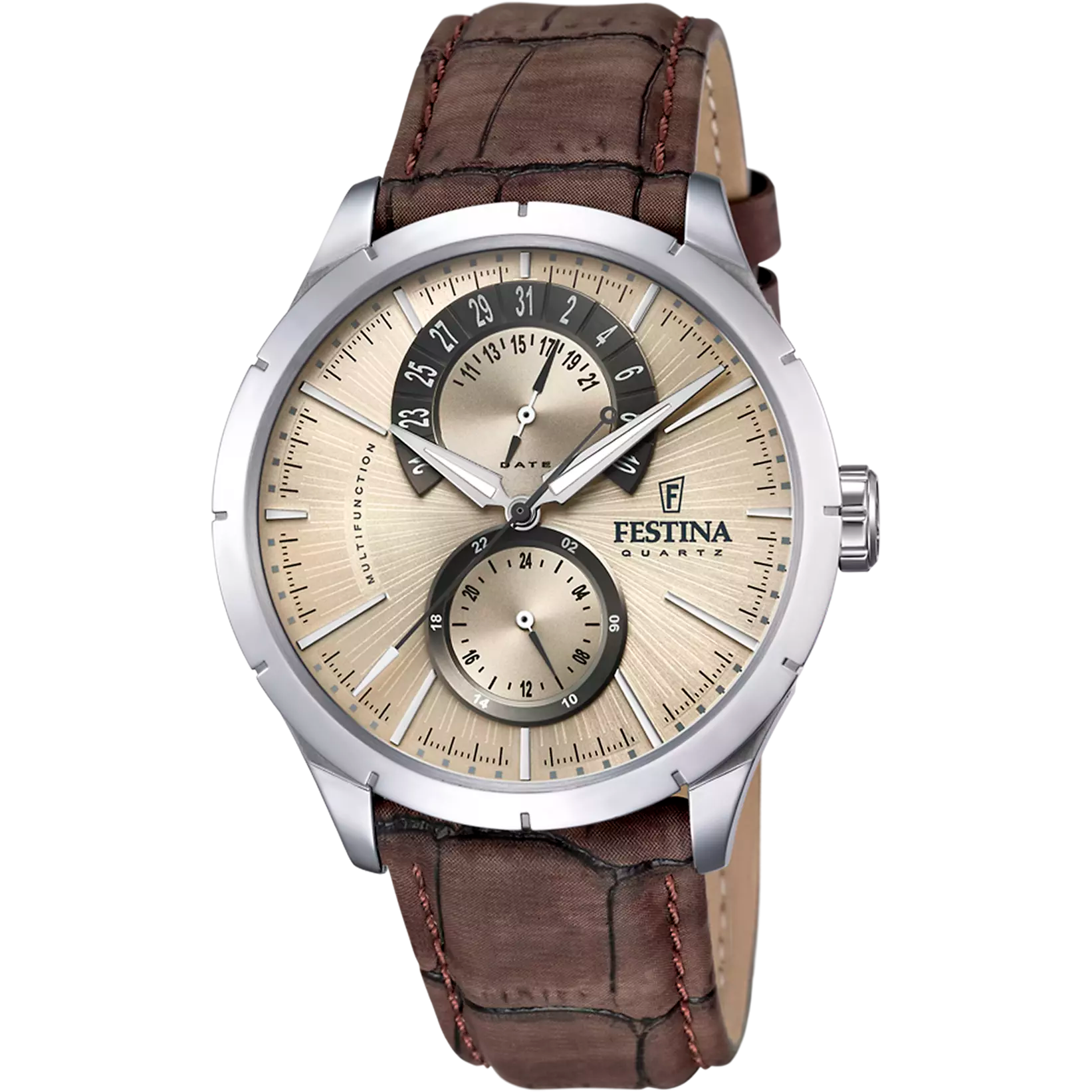 FESTINA - OROLOGIO RETRO F16573/9 CREMA CON CINTURINO IN PELLE