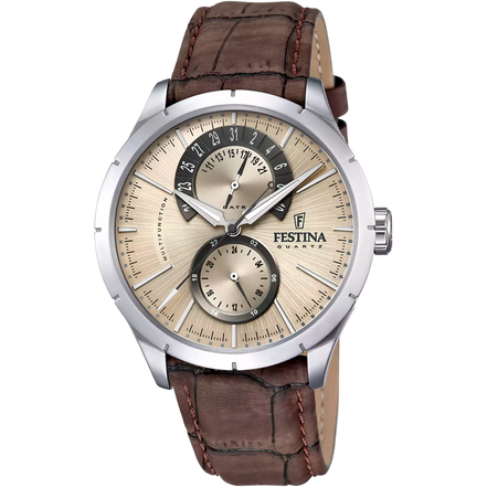 FESTINA - OROLOGIO RETRO F16573/9 CREMA CON CINTURINO IN PELLE