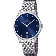 OROLOGIO FESTINA CLASSICS F16744/3 BLU CON CINTURINO IN ACCIAIO, UOMO