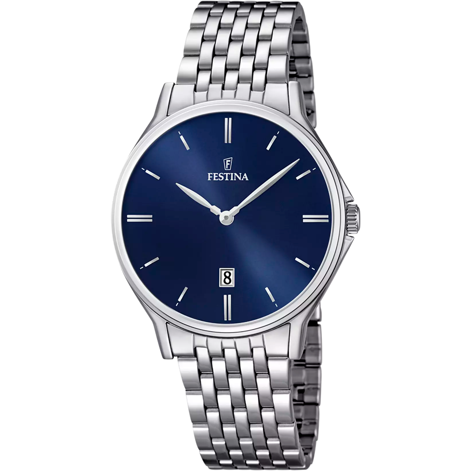 OROLOGIO FESTINA CLASSICS F16744/3 BLU CON CINTURINO IN ACCIAIO, UOMO