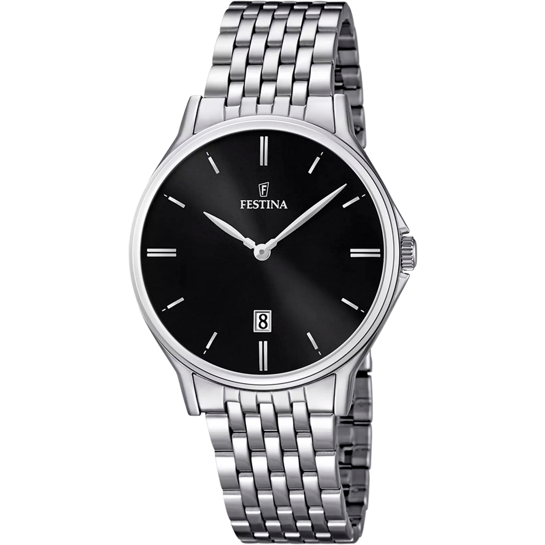 OROLOGIO FESTINA CLASSICS F16744/4 NERO BRACCIALE IN ACIAIO, UOMO