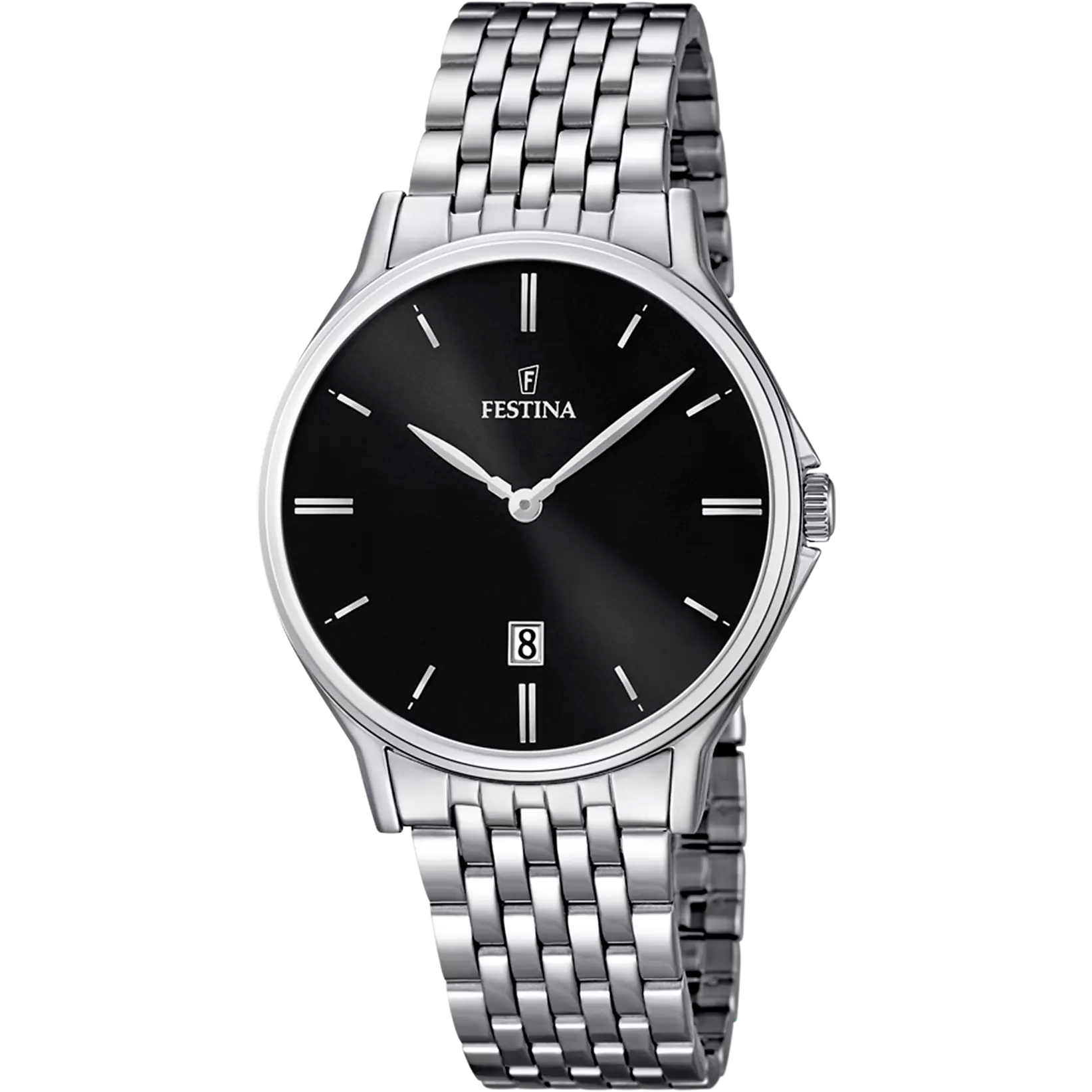 OROLOGIO FESTINA CLASSICS F16744/4 NERO BRACCIALE IN ACIAIO, UOMO