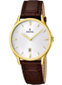 OROLOGIO FESTINA CLASSICS F16747/1 BIANCO CON CINTURINO IN PELLE, UOMO
