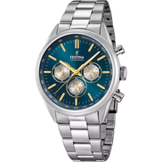 OROLOGIO FESTINA F16820/C BLU CON CINTURINO IN ACCIAIO, UOMO