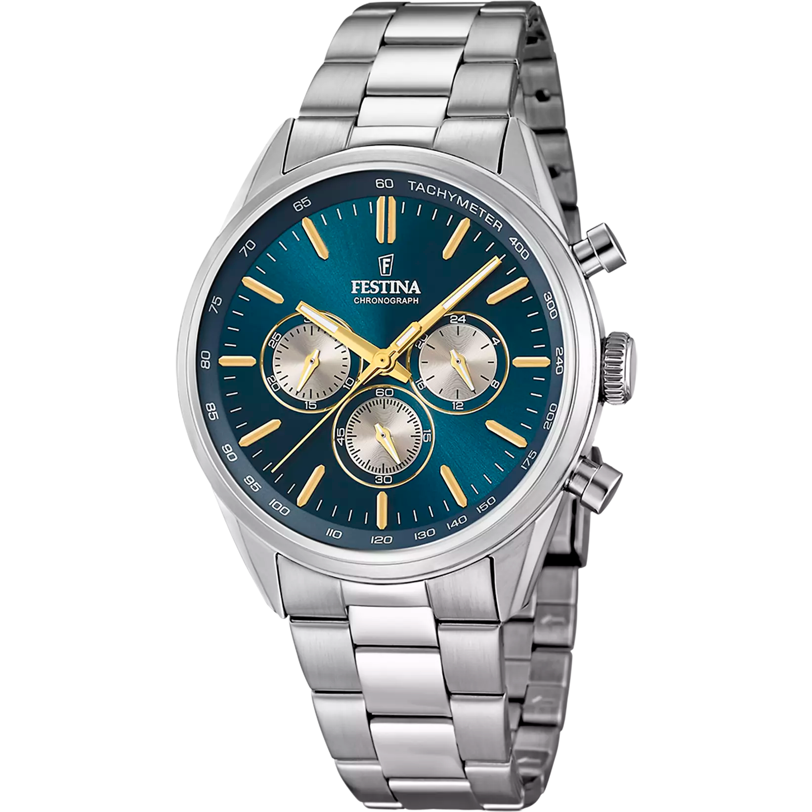 OROLOGIO FESTINA F16820/C BLU CON CINTURINO IN ACCIAIO, UOMO
