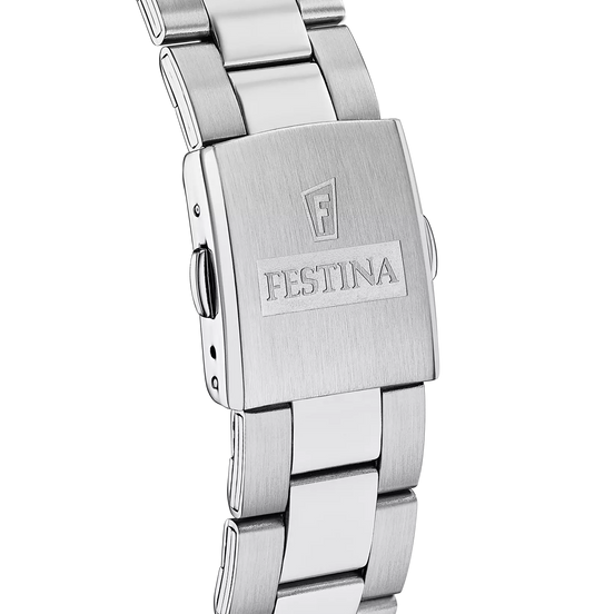 OROLOGIO FESTINA F16820/Q BIANCO CON CINTURINO IN ACCIAIO, UOMO