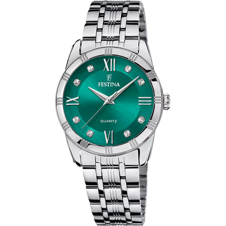 FESTINA - OROLOGIO  F16940/F VERDE CON CINTURINO IN ACCIAIO INOSSIDABILE 316L