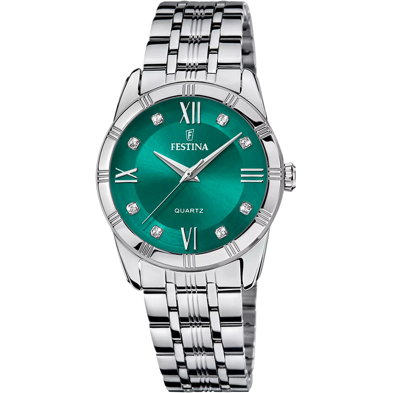 FESTINA - OROLOGIO  F16940/F VERDE CON CINTURINO IN ACCIAIO INOSSIDABILE 316L