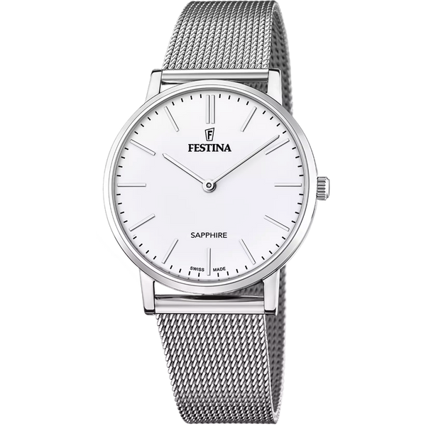 Festina Swiss Made orologio bianco uomo F20014/1