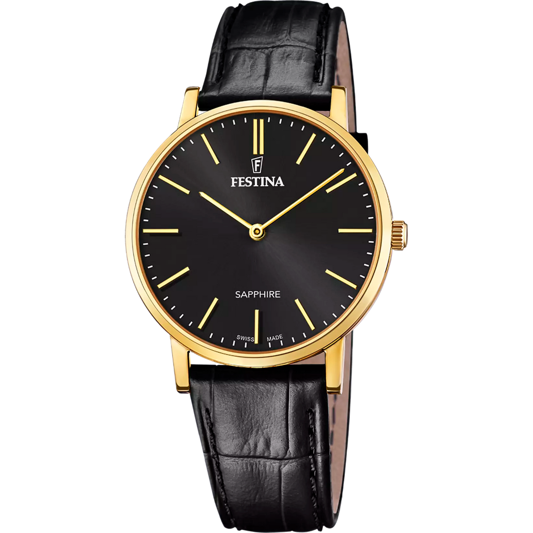 Festina Swiss Made orologio solo tempo uomo nero F20016/3
