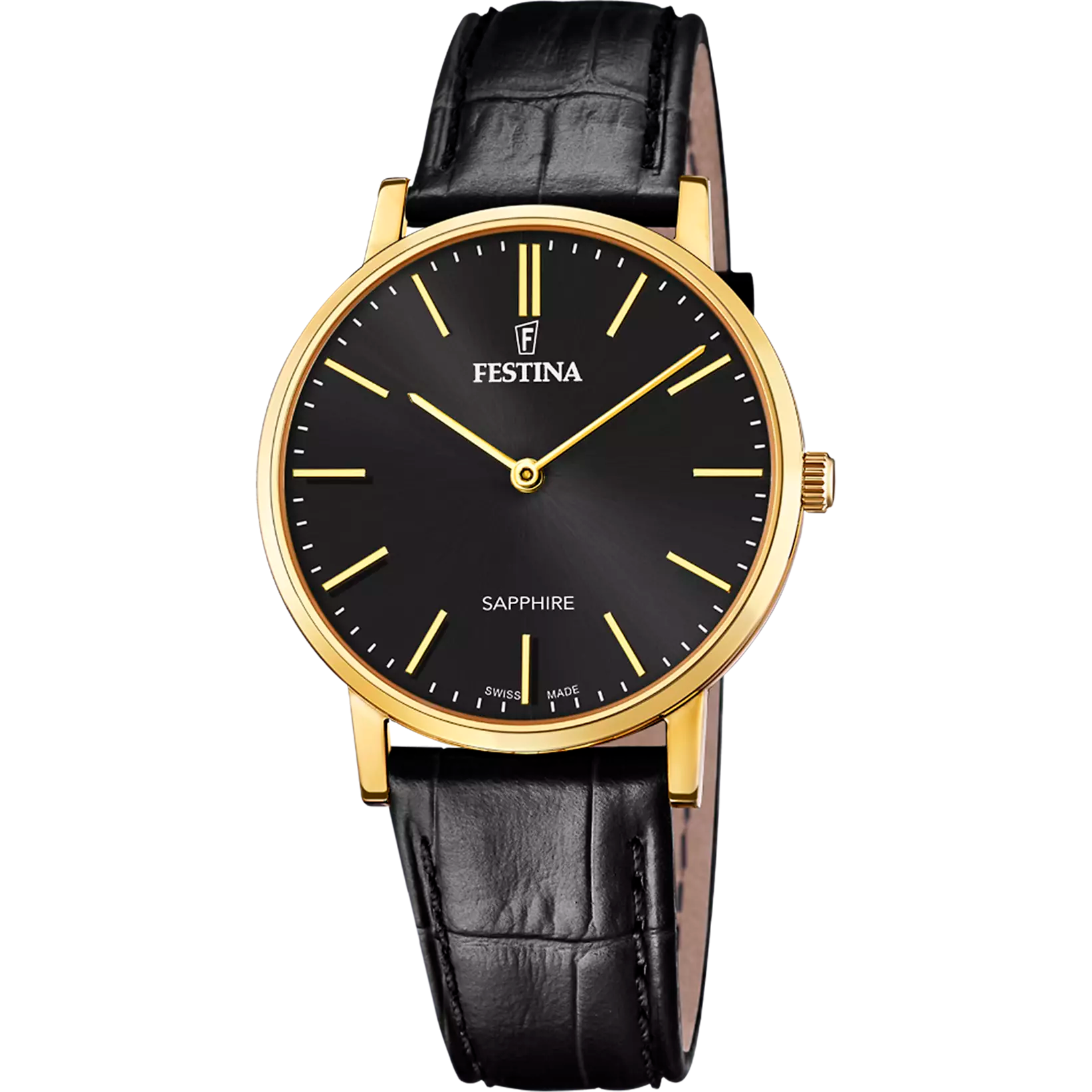 Festina Swiss Made orologio solo tempo uomo nero F20016/3