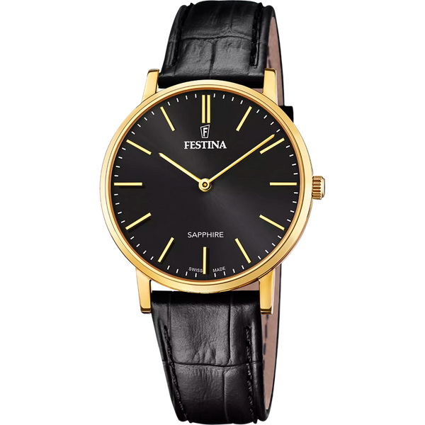 Festina Swiss Made orologio solo tempo uomo nero F20016/3